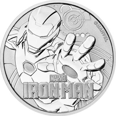 1 dollar Tuvalu Iron Man Ag 1 oz.