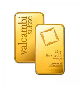 10 gram Gold Bar - Valcambi (In Assay)