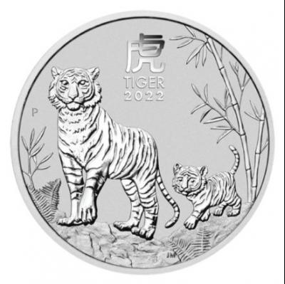 50 cents Australia Lunr year of the Tiger Ag 1/2 oz